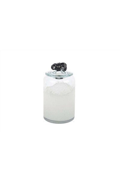 YASAR CONCEPT Ruban Glass Jar White Set