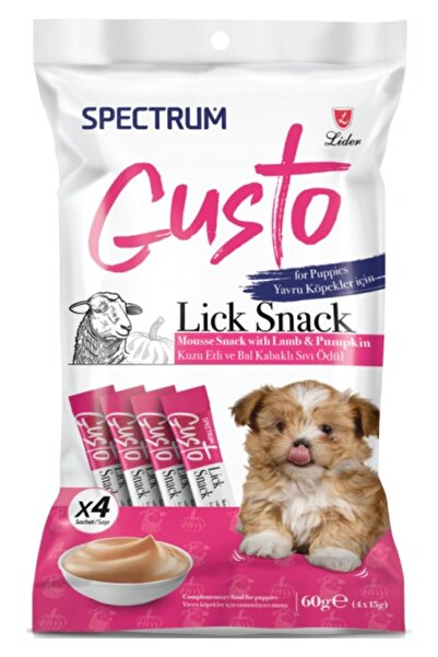 Spectrum Gusto Lick Snack Kuzu Etli ve Bal Kabaklı Yavru Köpek Sıvı Ödül Mama...