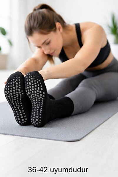 çorapdunyam 1 Çift Kaydırmaz Hac Umre Tavaf İçin Soket Model Kaymaz Taban Çorap