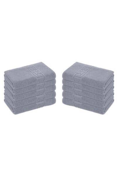 Lenjeria Pufoasa Set of 10 Bath Towels, 100% Cotton, 50x90cm, 500g/m², Greek ...