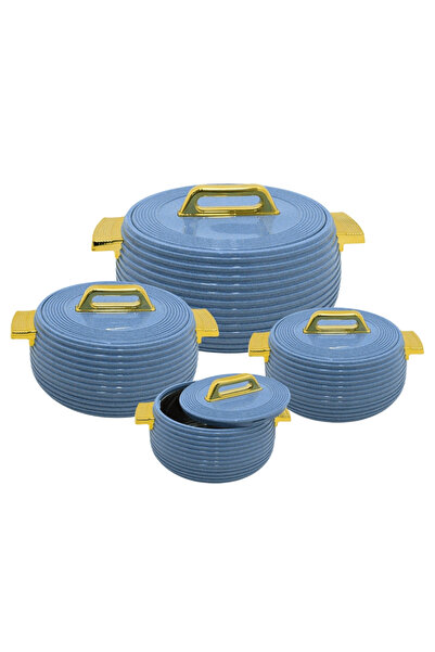 Al Nokhba 4Pcs HOT POT Casserole SET with Inner Steel, Size-1500ml, 2000ml, 3...