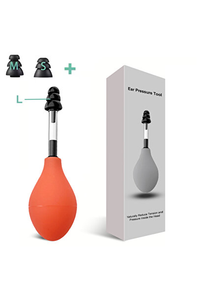 Choice5 Orange Ear Pressure Tool Portable Ear Pressure Relief Suction Device ...