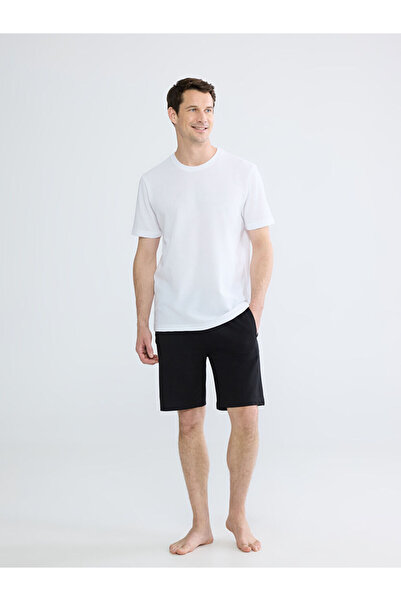 LC Waikiki Rmz Gi̇yi̇m Farkiyla Standardfit Men's Pajama Bottom Shorts