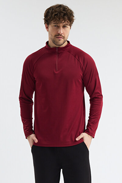 bh collection ERKEK ANTREMAN SPOR CEKET HIZLI KURUMA YARIM FERMUARLI
