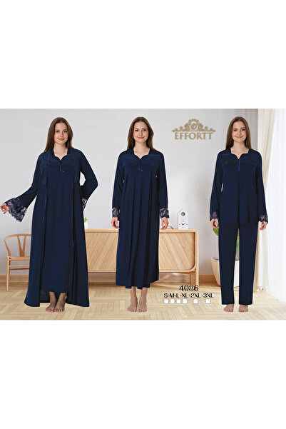 EM&FA TEKSTİL طقم بيجامة ثوب نوم للحوامل