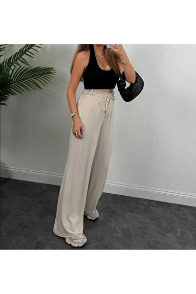 KAREN Modal Palazzo Bağcıklı Eşofman Altı