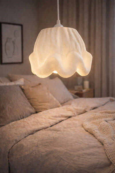 ZORO Modern Beton Dokulu Sarkıt Avize E27 Duy Minimal Salon Mutfak