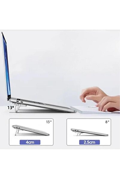 Nirnisa 1 Çift Mini Laptop Standı 2 Kademe Yükseklik Ayarlı Tablet Macbook Telefon Tutucu Yükseltici Ayak