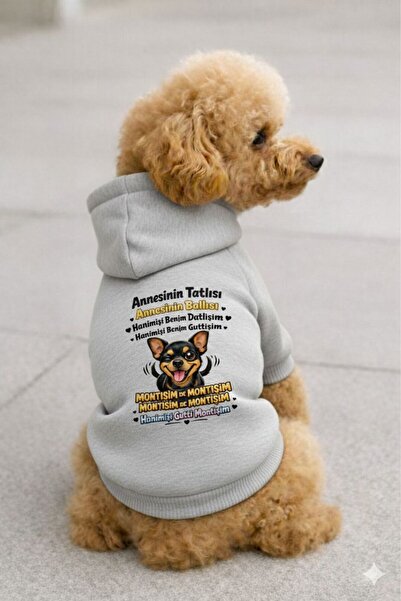 PetiliDünya هودي رياضي بتصميم شخصية الأم الحلوة، زي الكلب، زي القط