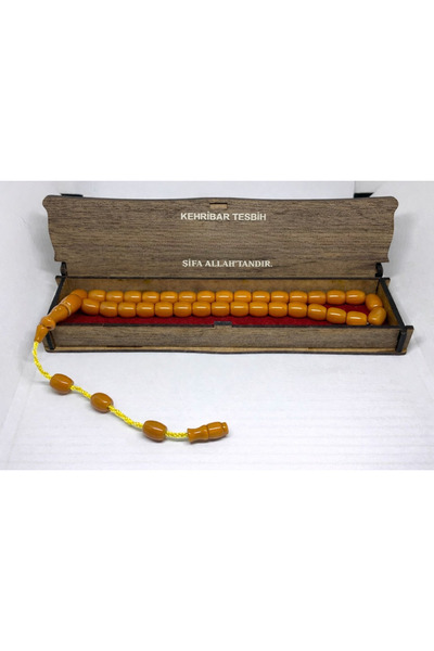 UMUTSONLİNE سبحة كهرمان طبيعي 33 حبة