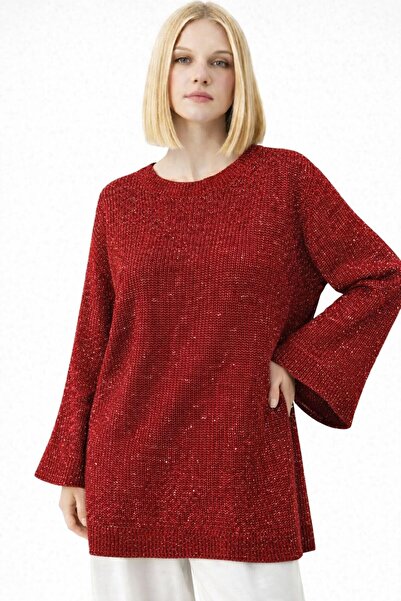 HELNORA RAHAT KALIP SİMLİ TRİKO KAZAK TUNİK