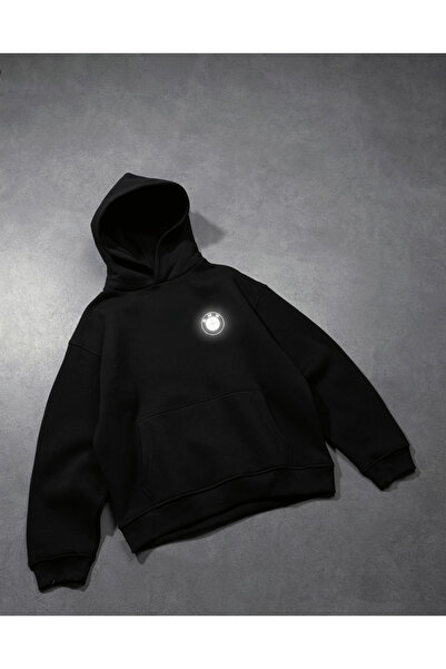 Risil-Nu Company Reflector Printed (Shines in the Dark) 3 Thread Combed K Hoo...