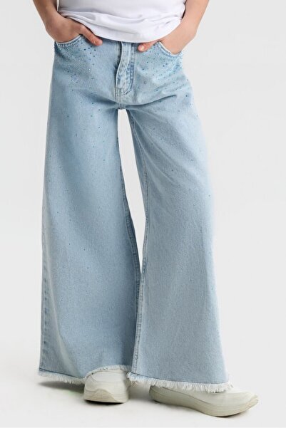 nk kids Kız Çocuk Jean Pantolon 8-14 Yaş 51703