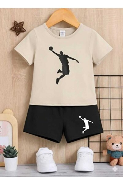 Nice Clothes Children's Tracksuit Set Hooded Unisex Basket Baskii