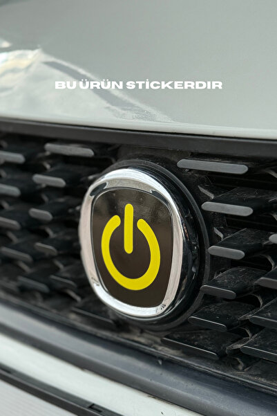 Banxtre Front Rear Open Close Black Yellow Logo Sticker for Fiat Egea