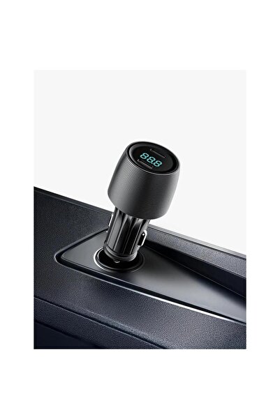 Tradeo 83W Dual-Port Car Charger with 1M USB-C Cable, PD 65W & QC 18W Fast Ch...