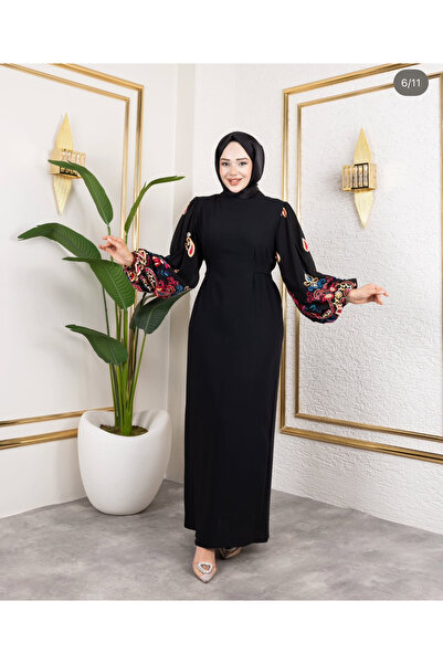 Elif Artar Selin elbise siyah