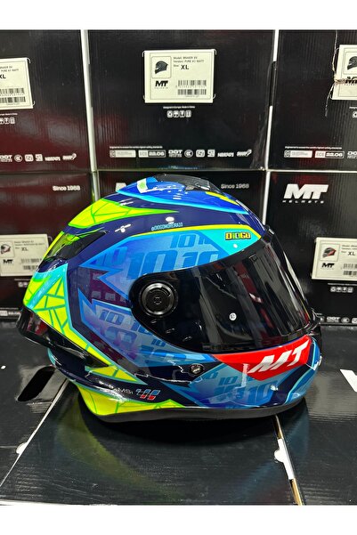 MT Helmets Targo S Diogo parlak kask (şeffaf vizörlü biçimde) gönderilecektir