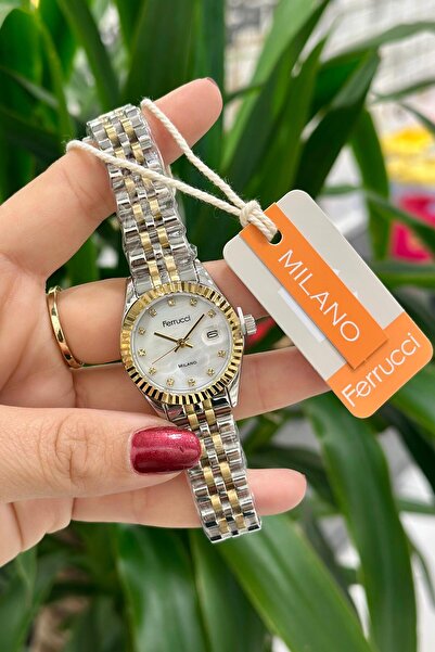 Ferrucci Orijinal Çelik Kordon Su Geçirmez 2 Yıl Garantili Kadın Kol Saati