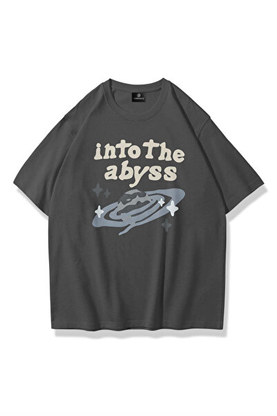Trendiz Unisex into the Abyss Tshirt Antrasit