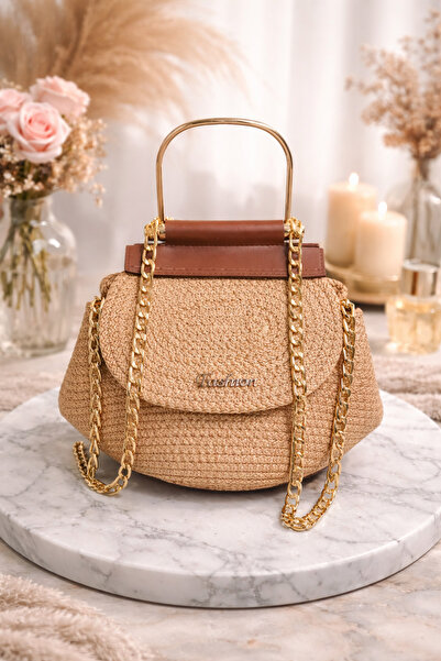 ERstore HASIR ÇANTA EL YAPIMI OMUZ ÇANTASI KOL ÇANTASI JÜT ÇANTA