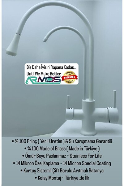İyem Purified Kitchen Faucet with 10-Year Warranty 3-Way Purified Kitchen Sin...
