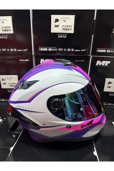 MT Helmets Targo S Outside mat kask (şeffaf vizörlü biçimde) gönderilecektir