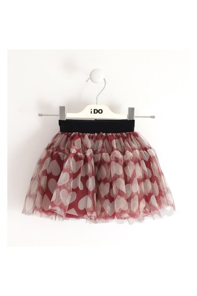 İDO Fustă din tul cu imprimeu I Do pentru fete 4.5960