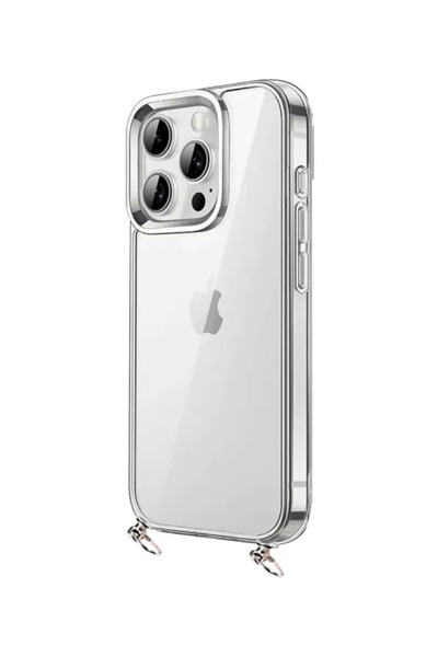 iPhone 13 Pro Max Uyumlu Darbe Emici Şeffaf Sert Silikon Telefon Kılıfı