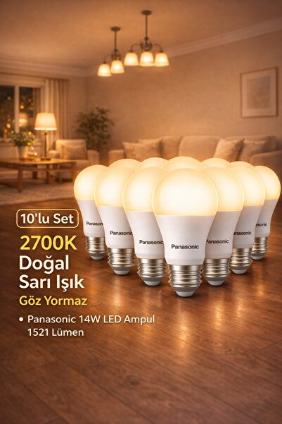 PANASONIC 14W E27 LED Ampul 2700K Doğal Sarı 1521 Lümen