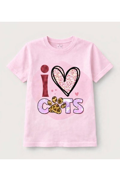 Tiny and Co 100% Cotton Cats Printed T-Shirt