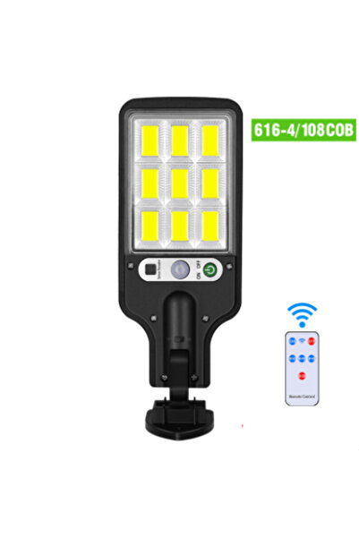 Choice مصباح LED شمسي COB بقوة 108 واط، مصباح جداري خارجي مقاوم للماء، إضاءة ...