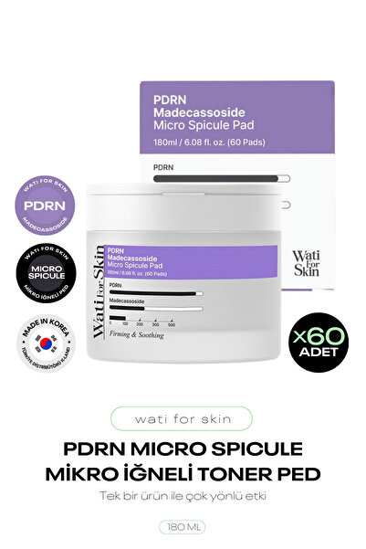 wati for skin PDRN İçeren Spikül İğneli Yenileyici Tonik Ped PDRN Micro Spicu...