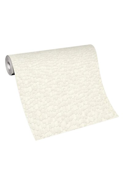 erismann Modern white pearlescent feather wallpaper