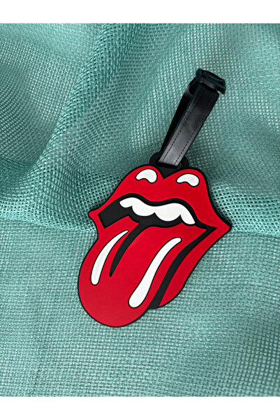 VitrinzPlus Renkli Silikon Bagaj Etiketi İsimlikli Kartlık Etiket Rolling Stones