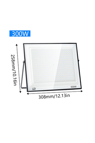 Choice كشاف إضاءة LED أبيض بارد بقدرة 300 واط، يعمل بجهد 220 فولت تيار متردد ...