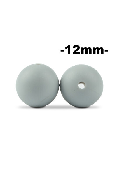 Choice26 12mm light grey LOFCA 100Pcs/lot 12MM Round Shape Silicone Beads Use...