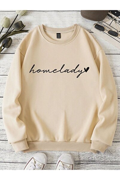 Kids Hanorac pentru copii de iarnă cu imprimeu Homelady, bej