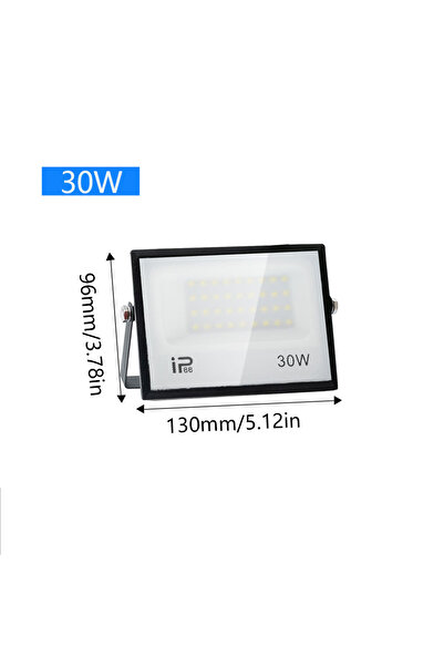 Choice كشاف إضاءة LED خارجي دافئ أبيض، يعمل بجهد 220 فولت تيار متردد (175-265...