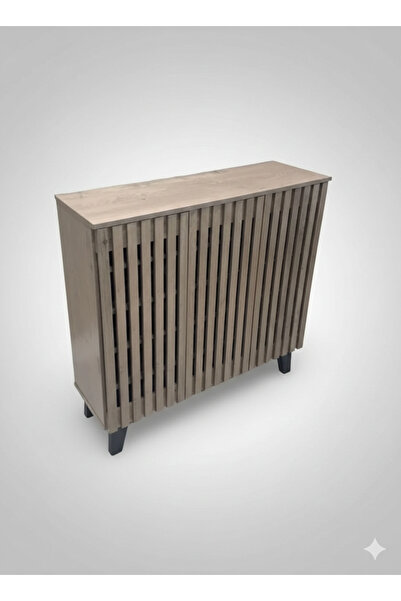 Generic Modern 3-Door Shoe Cabinet - Large Storage Capacity (100x33x95 cm)