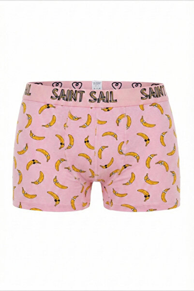 Saint Sail Surprise Banana Themed Funny and Colorful Men's Boxer