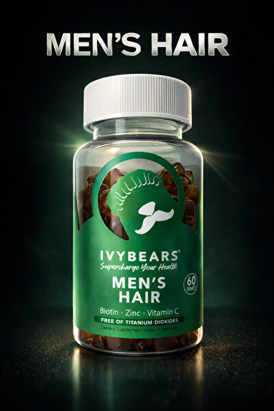 IvyBears Mens Hair Saç Vitamini 60 Adet