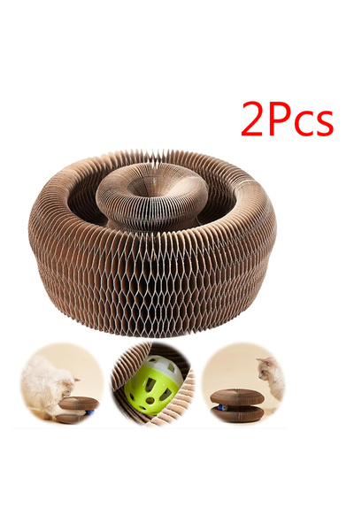 Choice لوح خدش للقطط مكون من قطعتين، مقاوم للتآكل وغير قابل للكسر، لعبة تسلية...