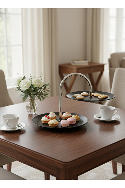 Living 2-Tier Dessert Stand with Elegant Arch Design