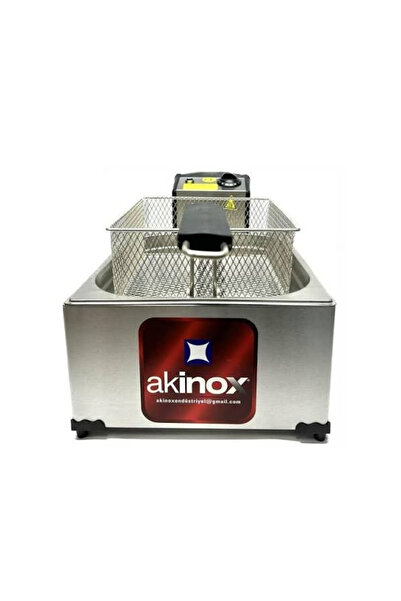 AKİNOX Fritöz 8 Litre Fritöz Patates Kızartma Patso Makinesi Airfryer Büfe Ti...