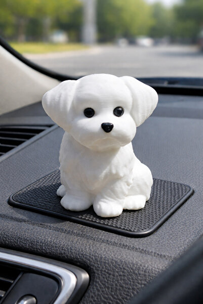 DecoVera Mini Sevimli Köpek Araç Içi Süsü, Masa Dekoru, Tatlı Dekor, Klima Sü...