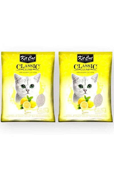 Kit Kat Classic Cat Litter with Lemon Scent 10L Two Pieces