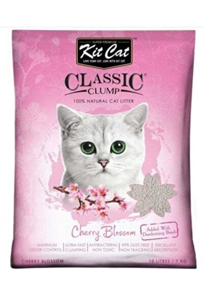 Kit Kat رمل القطط الكلاسيكي برائحة زهر الكرز