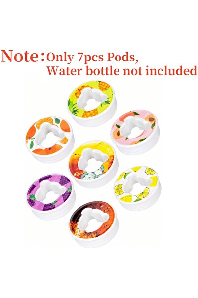 Choice 7pcs Pods 650ml Flavored Water Bottle with Random 1pc Flavour Pods Air...