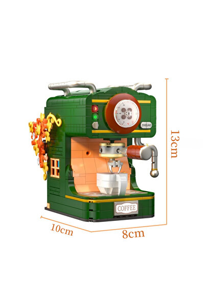 Choice9 مجموعة بناء ماكينة قهوة حقيبة مع خبز وقهوة - لعبة إبداعية، محاكاة للكبار